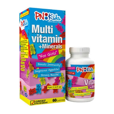 Kẹo PNKids Multivitamin Minerals cho bé gái 60 viên