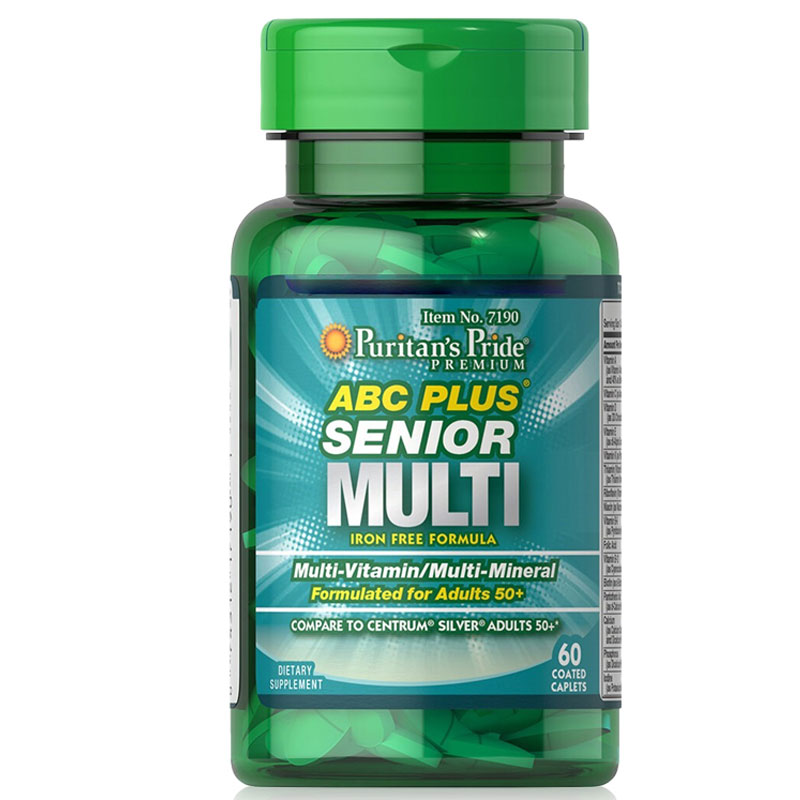 ABC Plus Senior Multivitamin Multi-Mineral Formula, Lọ 60 viên